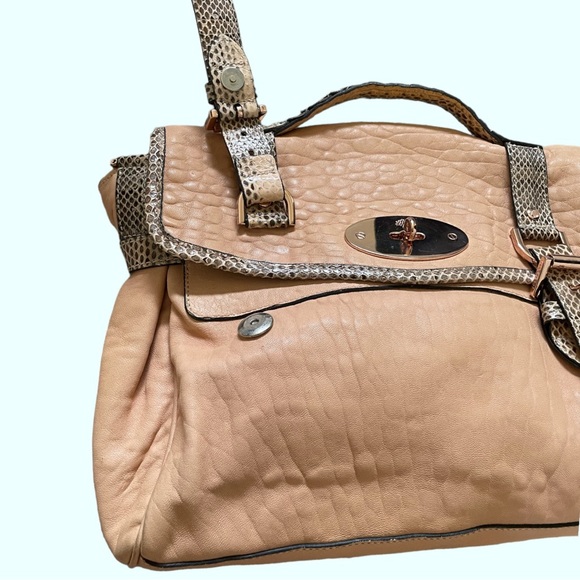 Mulberry Alexa Leather Snake Skin installation Handbag - Picture 7 of 11